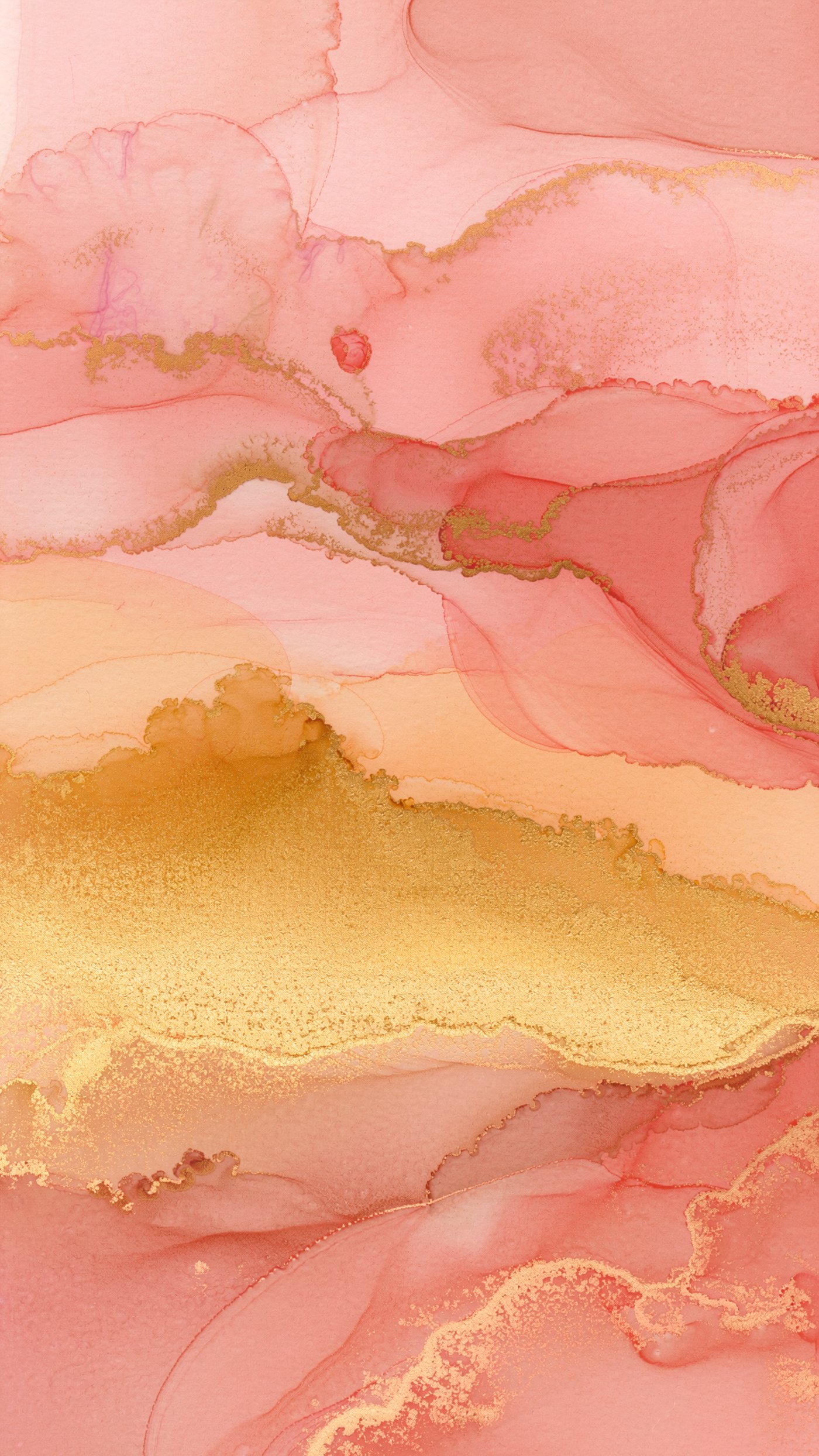 Pink watercolor plate