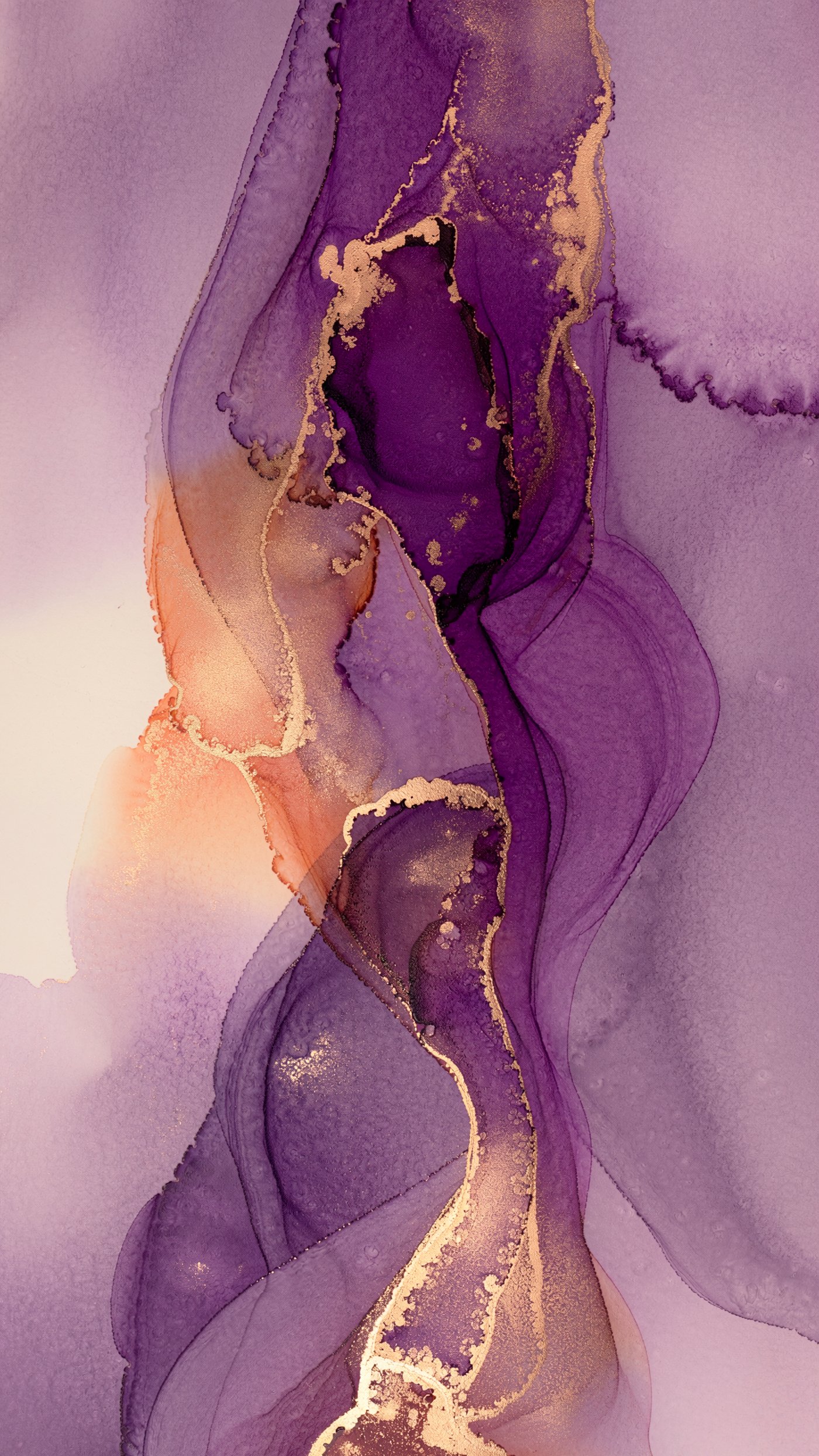 Purple watercolor plate