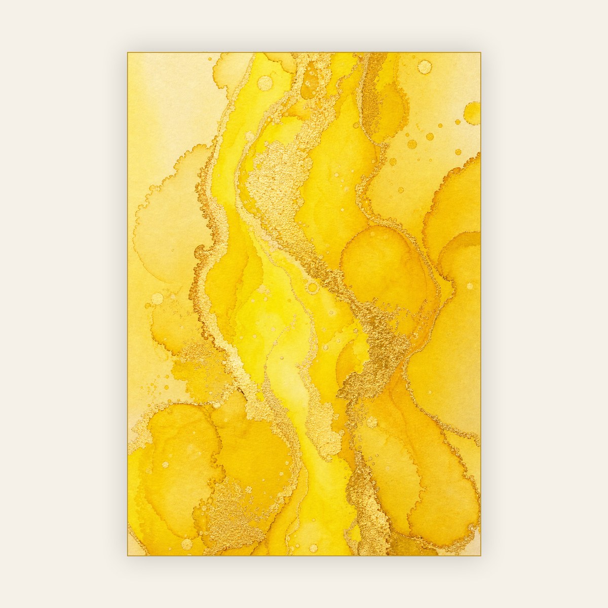 Watercolor plate before any lines